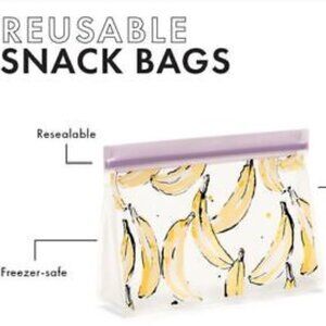 Reusable Snack Bag - Medium - Bananas